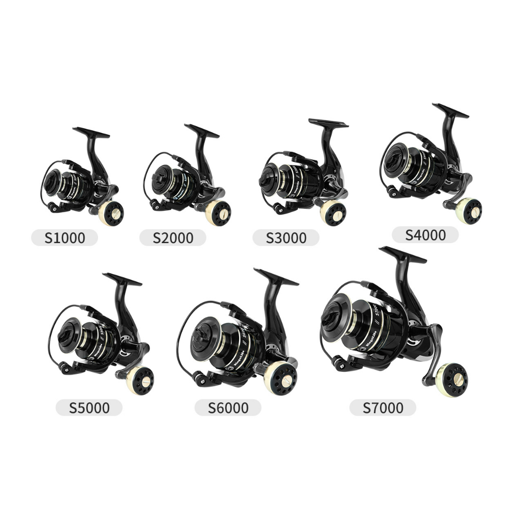 Reel Pancing Spinning Logam 1000-7000 Reel Pancing Laut Alat