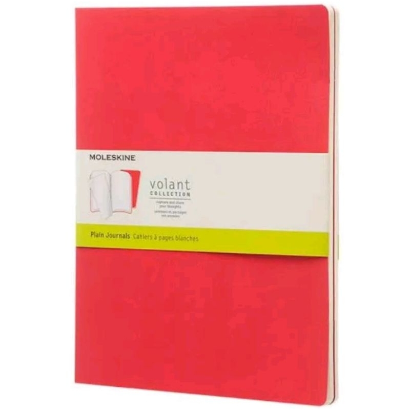 

Moleskine Volant Daisy Red - Plain Journals (2 pcs)