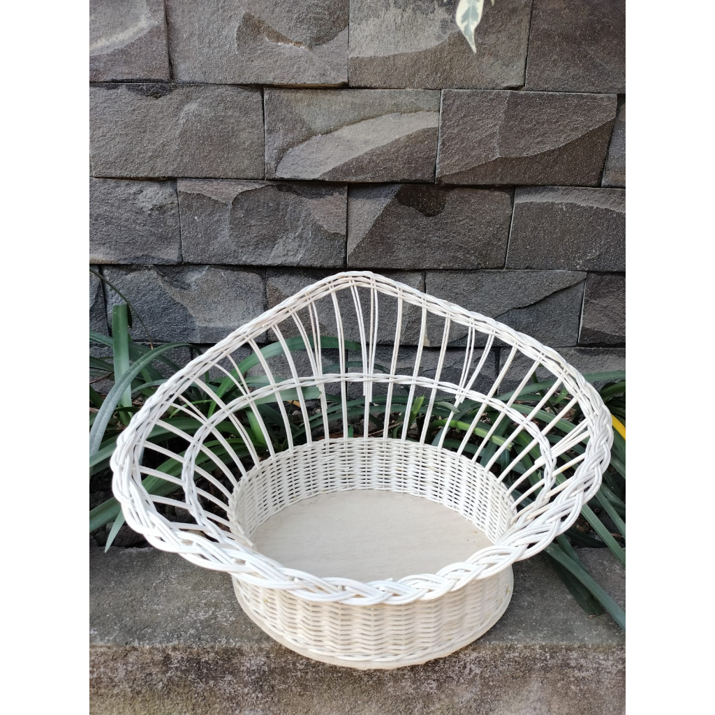 Keranjang Parcel Rotan Bentuk Love/Parcel Murah/Rotan Parcel/Hampers