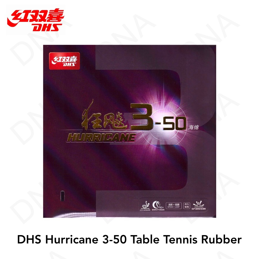 Karet Tenis Meja / Table Tennis Rubber DHS Hurricane 3-50 - ORIGINAL