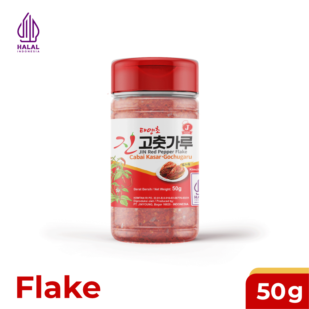 

J FOOD JIN Red Pepper Flake (Cabai Kasar - Gochugaru) 50 gr