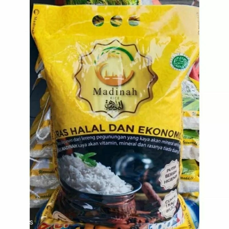 

Beras Madinah ukuran 5 kg hrg 86500