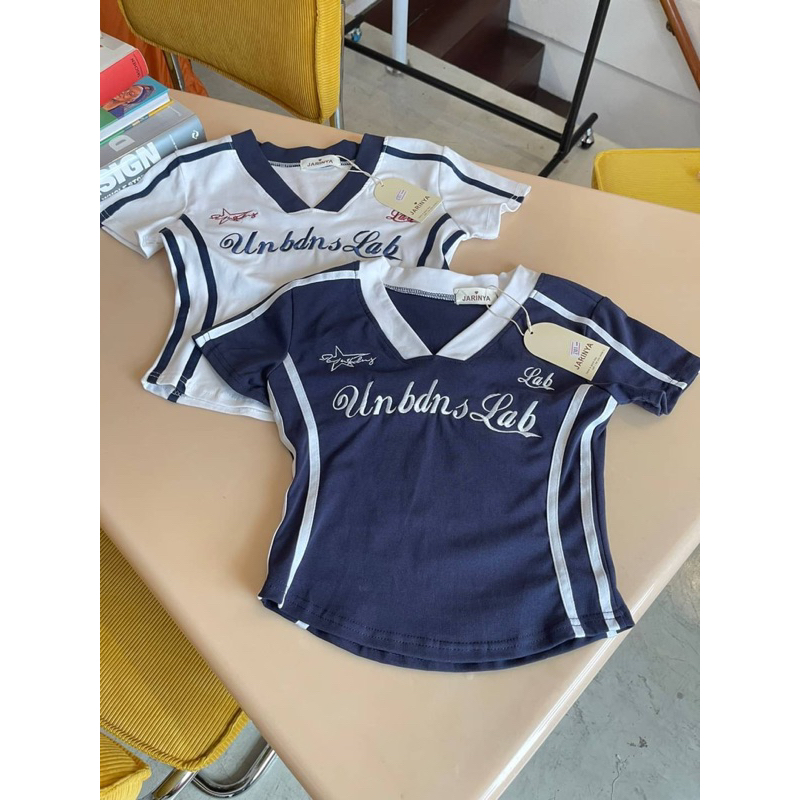 READYSTOCK JUNE #JRY160 NAVY TOP / ATASAN KAOS WANITA IMPORT BANGKOK