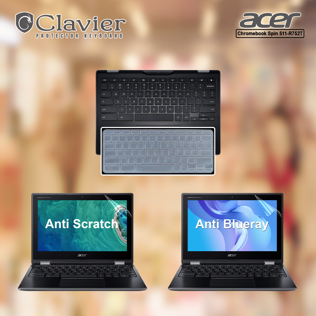 Cover Keyboard Screen Protector Garskin Laptop Anti Gores Acer Chromebook Spin 511 CP511-R752T R752T