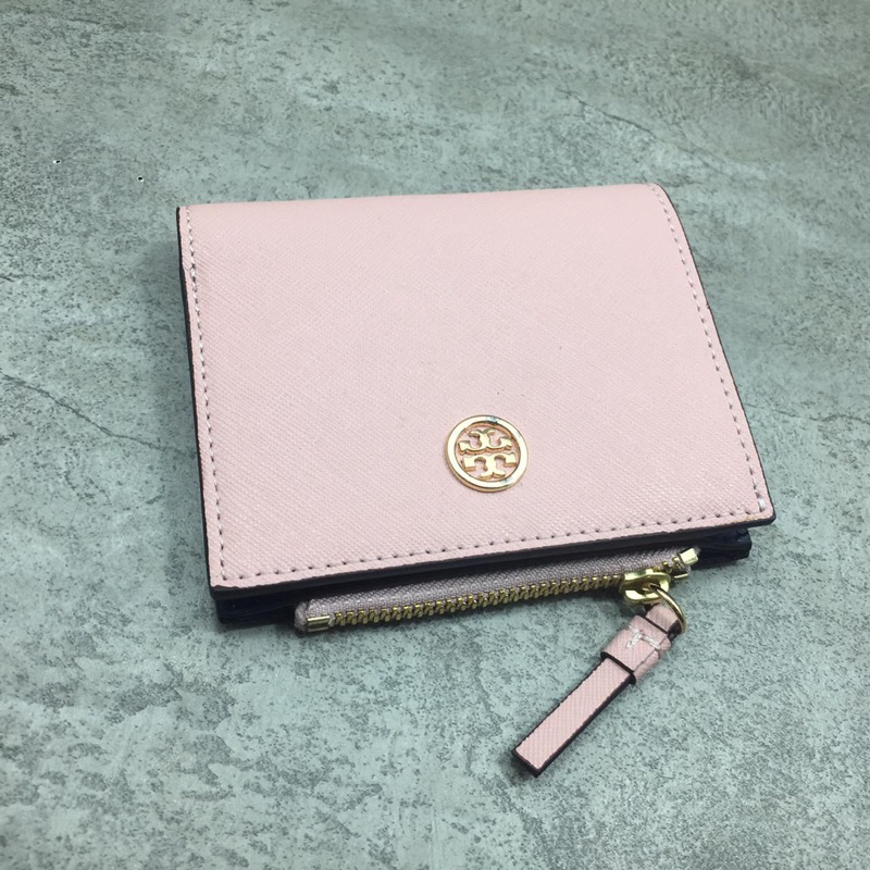 TORY BURCH Robinson Pebbled Mini Wallet