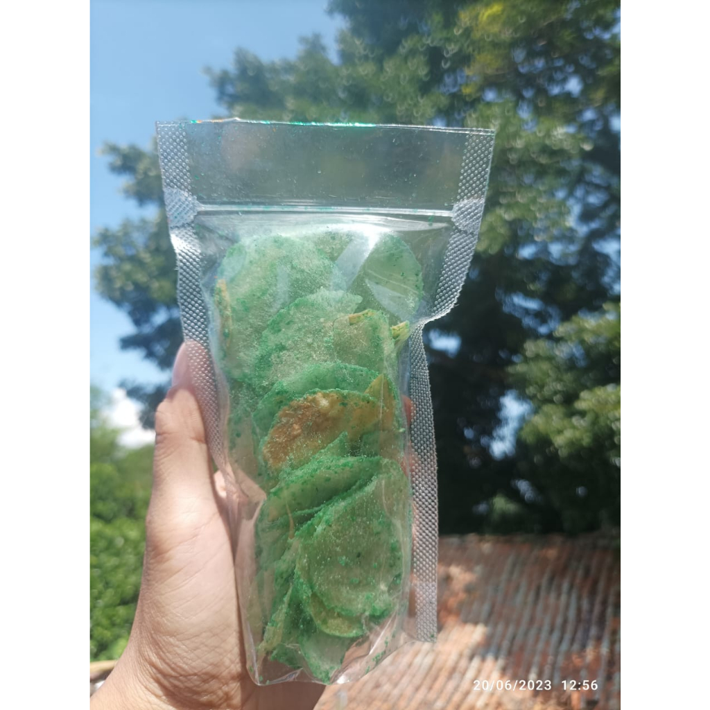 

Keripik kaca rasa rumput laut kemasan 50 gram cemilan