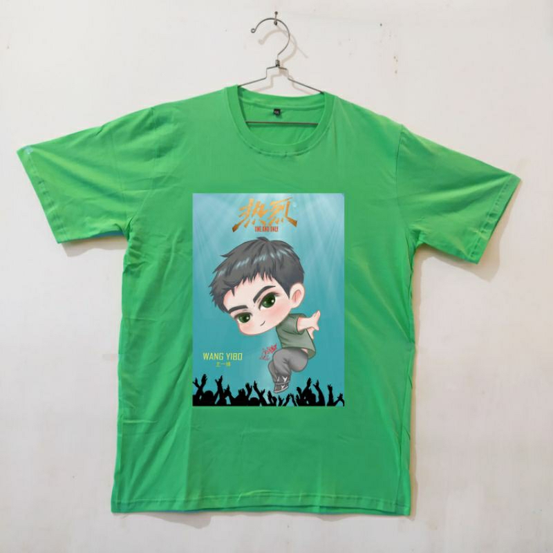 Kaos chibi WANG YIBO ONE AND ONLY MOVIE 2 by NinaKyo bonus stiker bisa request warna kaos
