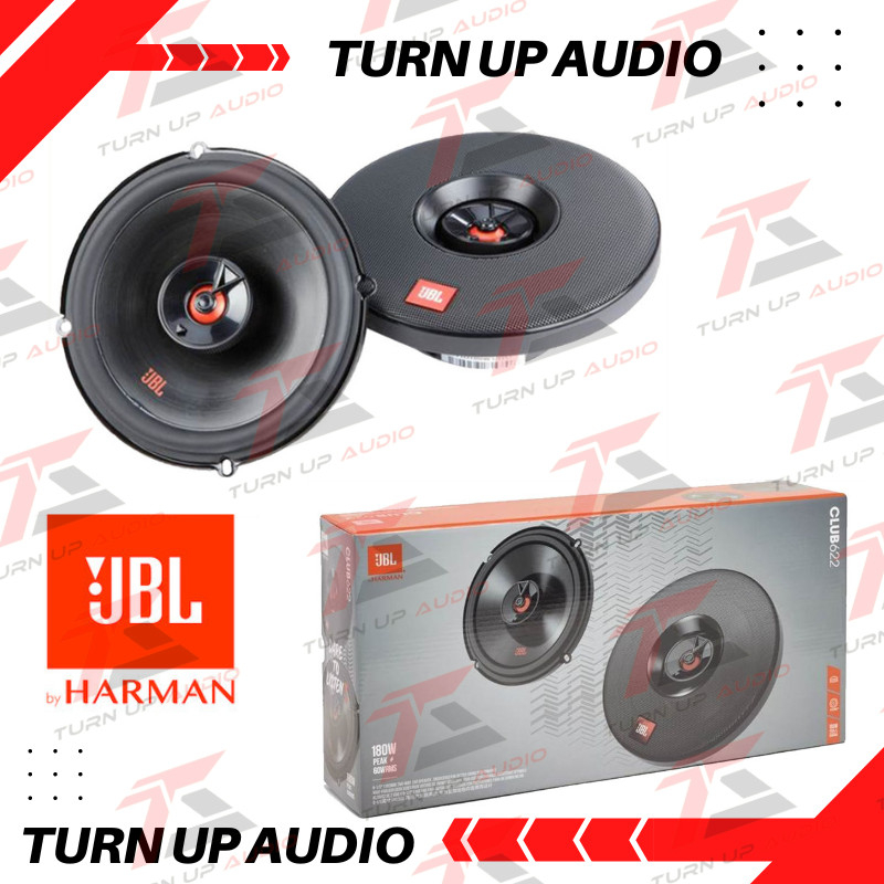 Speaker Coaxial JBL CLUB 622 6.5 Inch Mid Bass Built in Tweeter 1 SET dapat sepasang kiri kanan spea