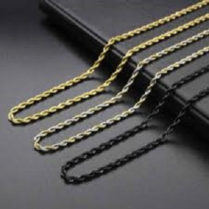 Kalung Tambang Titanium Pria Wanita Anti Karat