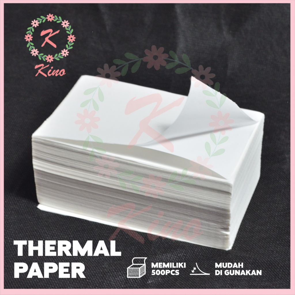 

Thermal Paper 500 pcs Thermal Kertas Kotak 100 x 150