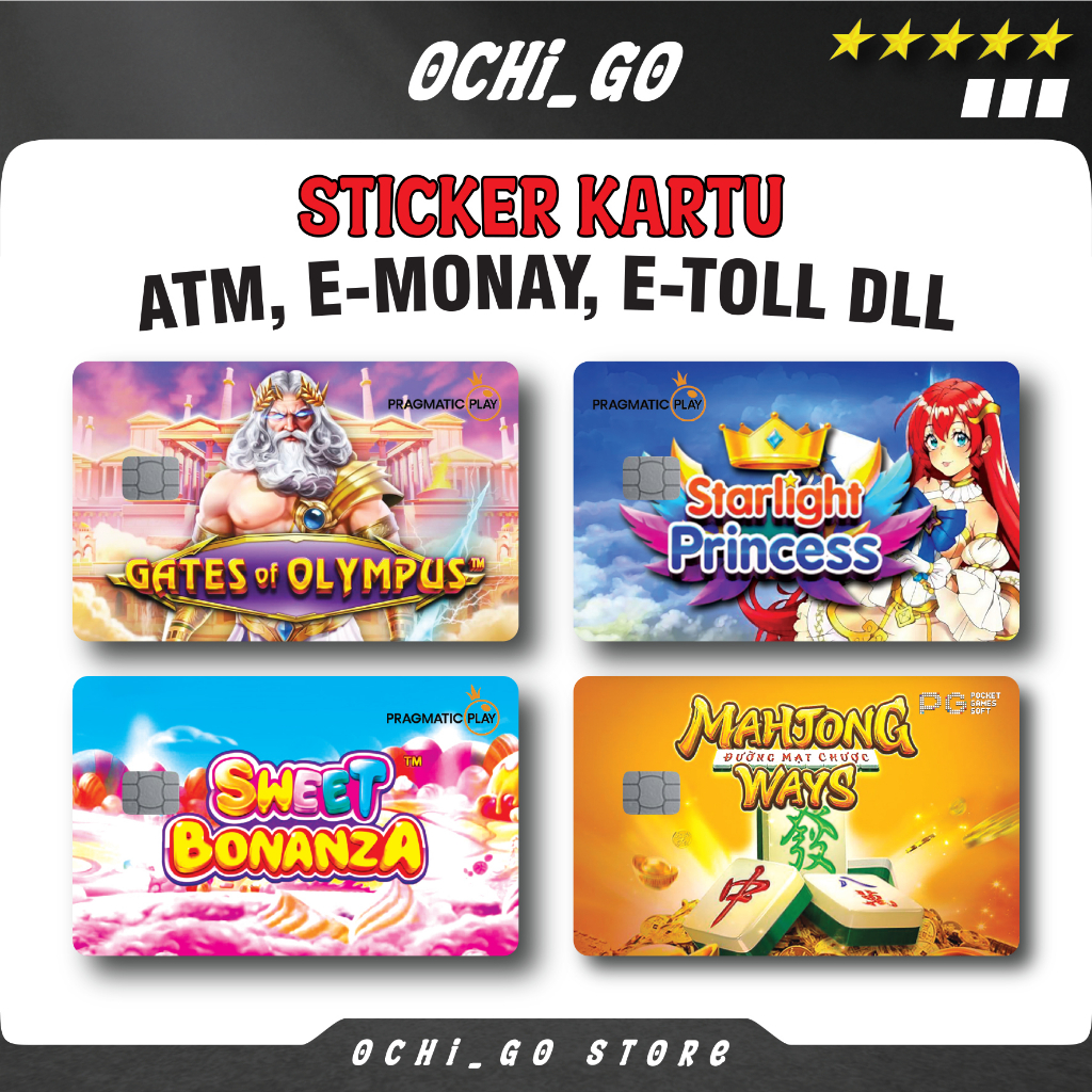 

Zeus Gates Of Olympus Stiker Kartu Atm Garskin Skin Card Sticker Atm Slot Sweet Bonanza | Starlight | Princes | Spaceman | Stiker Kartu Atm Bca | Bri | Mandiri | Debit | Credit | E-money | Flazz