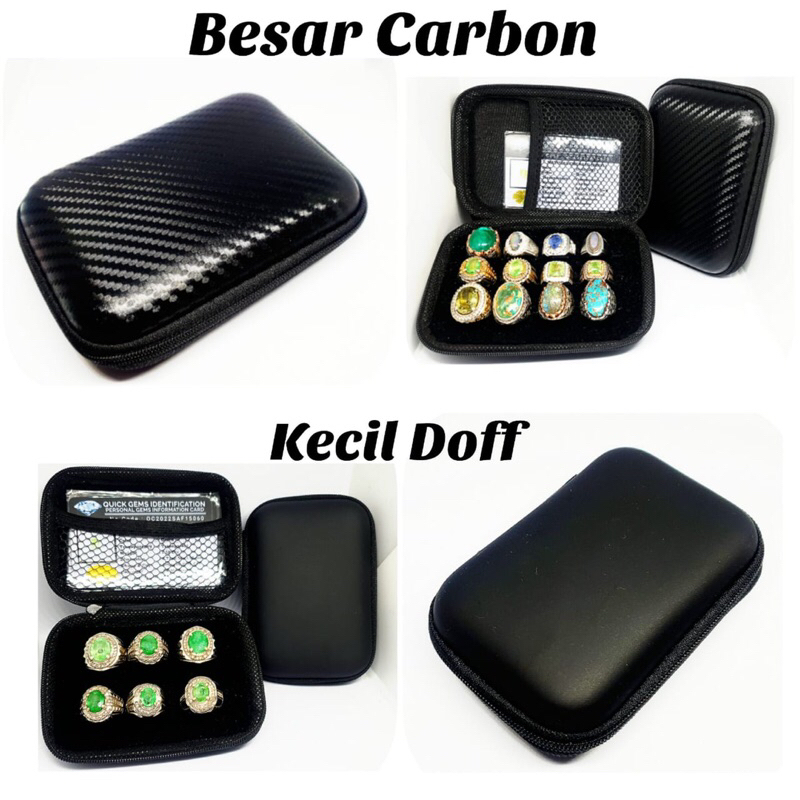 Kotak dompet cincin permata dan batu akik