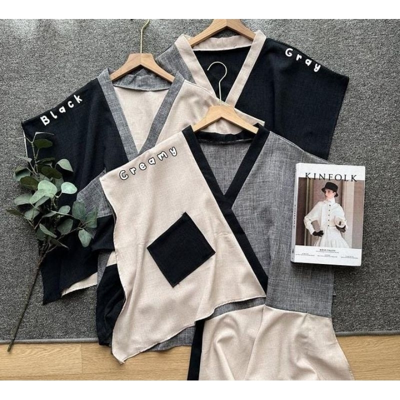 Baju atasan wanita muslimah - Blouse model terbaru - Kimono wanita casual