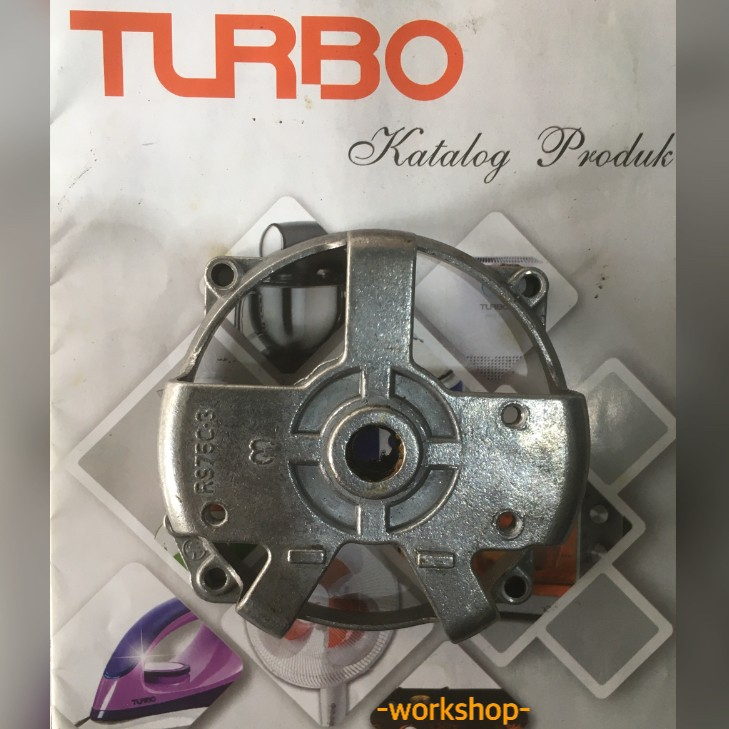 Body/Casing BlakangDinamo Kipas Angin TURBO Original + Boshing/Bushing