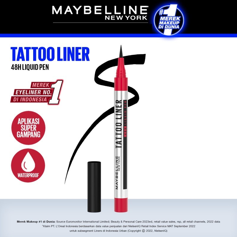 Maybelline Tattoo Liner 48H Liquid Pen Black