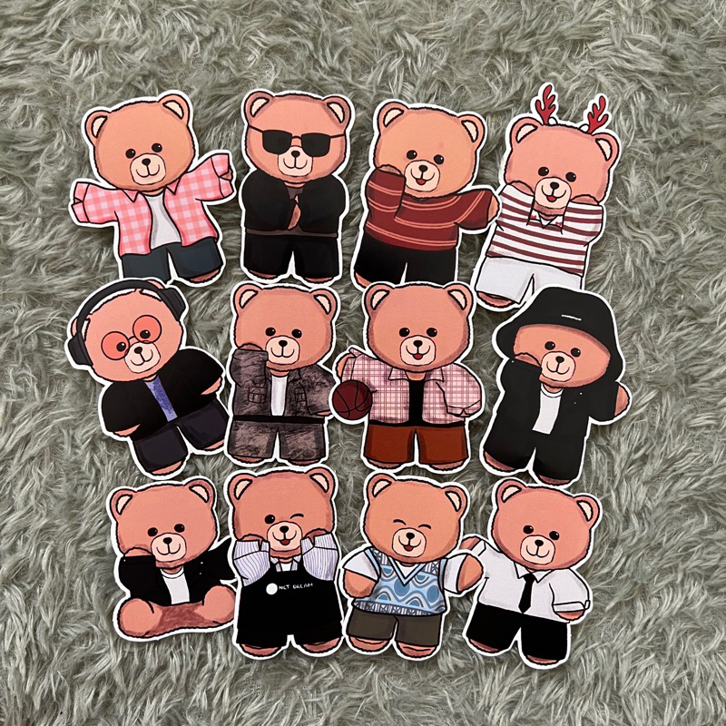 Sticker NCT Haechan (bear) Style Outfit by Butterheace