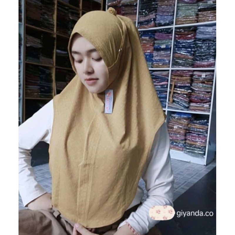 787 Jilbab Doa Ibu Siria Nonped Dex Oval Terbaru Jersey Sky/Hijab Doi ori By Bunyamin