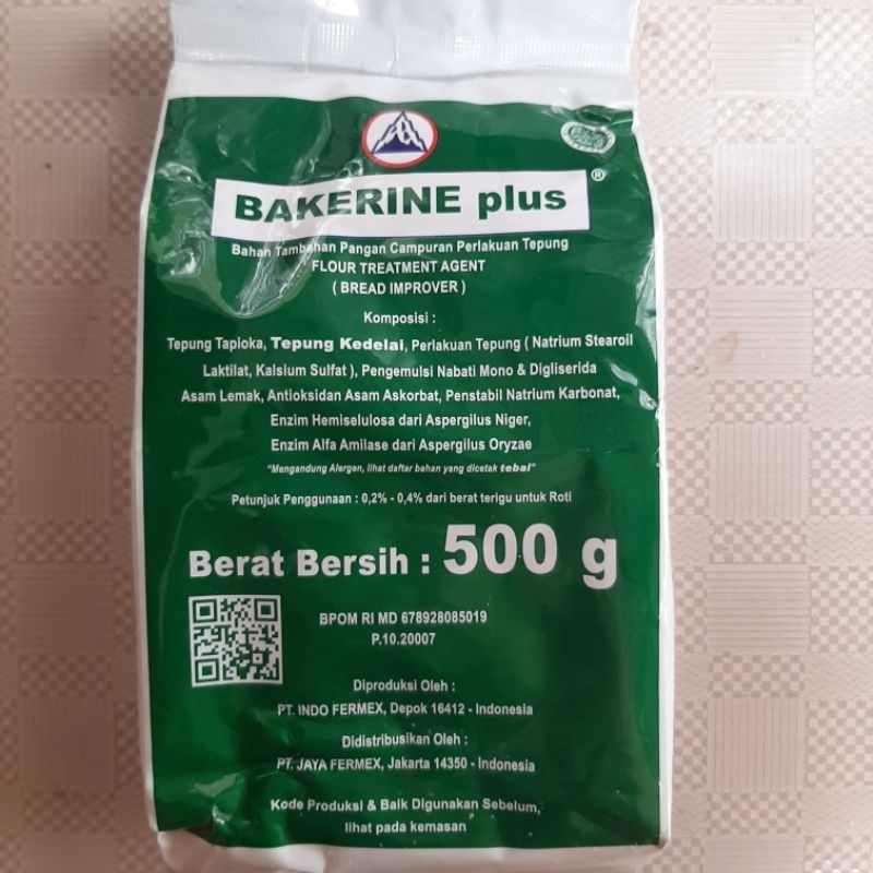 

Bakerine plus, pelembut dan pengembang kue roti 500 gram