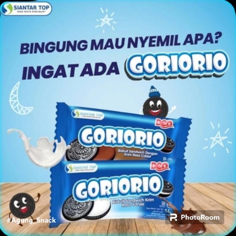 

Goriorio | Biskuit Sandwich 1 Pack Isi 20 Bungkus @ 10 Gram