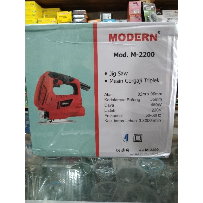 Mesin jigsaw MODERN M2200/MESIN GERGAJI TRIPLEK