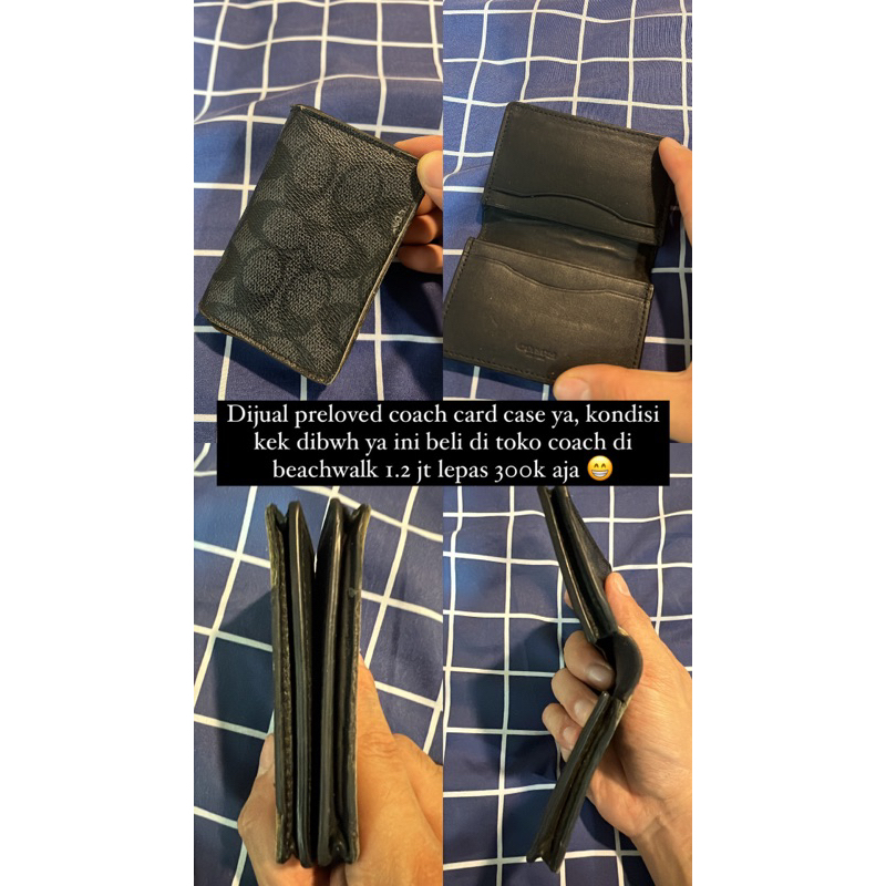 Preloved Dompet kartu cowok Coach