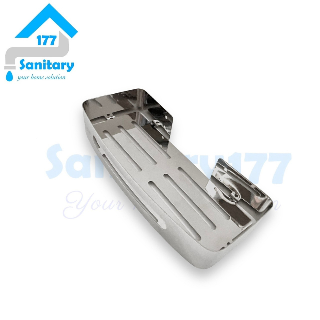 Rak stainless 304 murah 30cm Hitam Grey -tempat sabun shampoo rak dapur kitchen minimalis crom kamar mandi