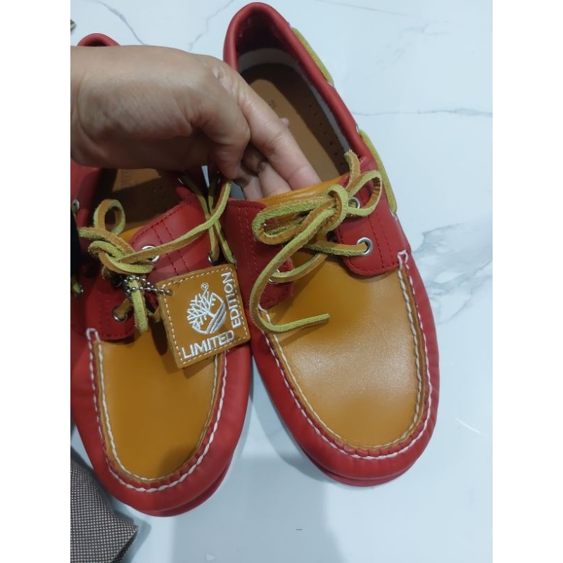 Timberland Calf Leather Boat Shoes Special Edition