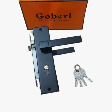 HANDLE  HANDEL PINTU DOORLOCK SET GOBERT BLACK SERIES FULL SET