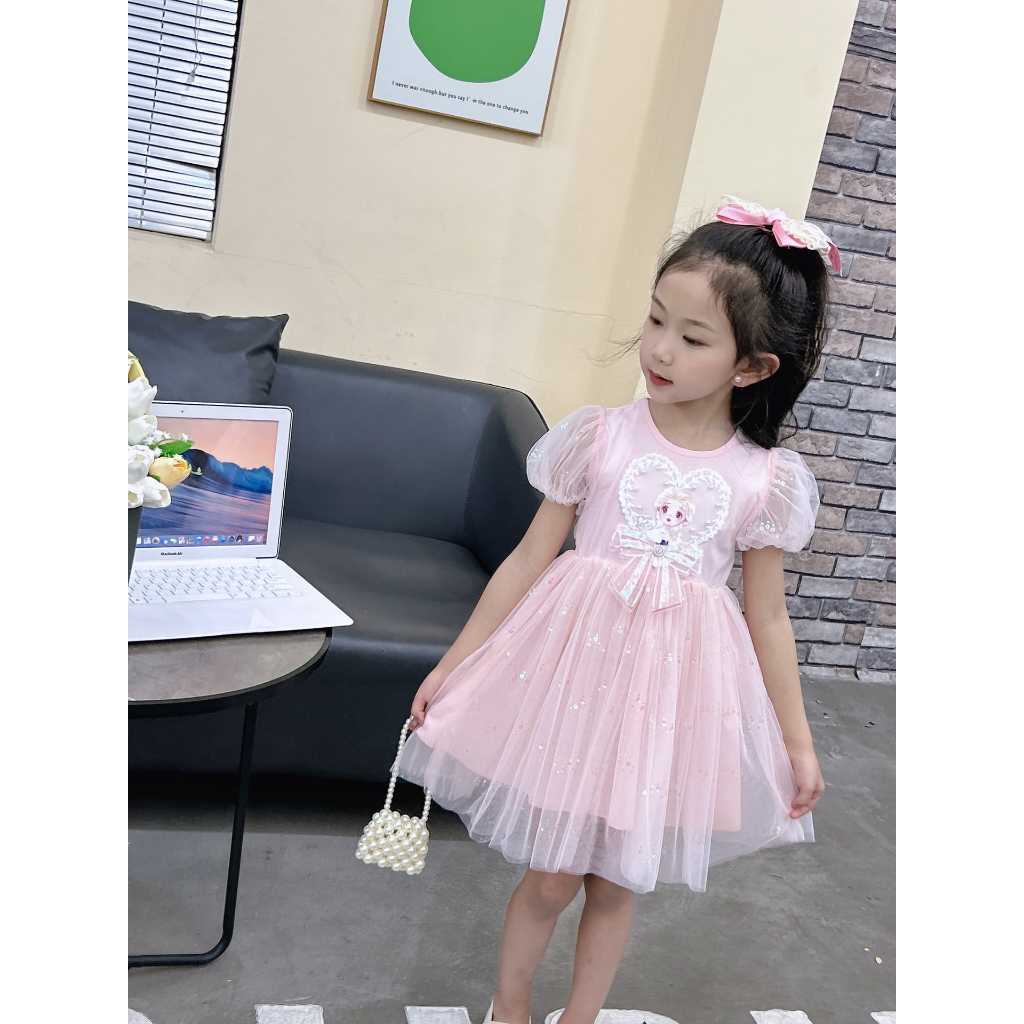 Dress Frozen Anak Baju Princess Anak Perempuan VIERRA