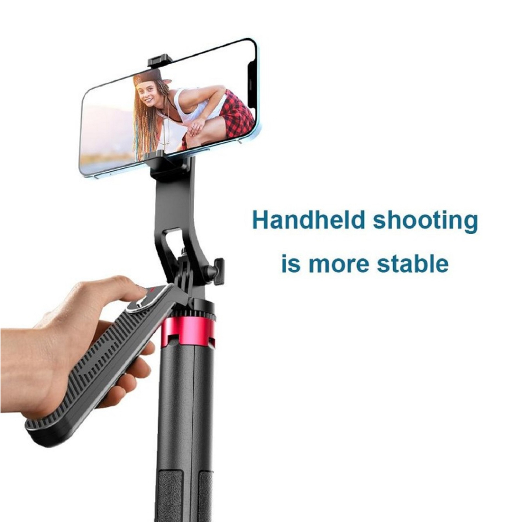 P185 Tripod / Quadpod Tongsis Bluetooth Selfie Stick Remote HP 1,35M