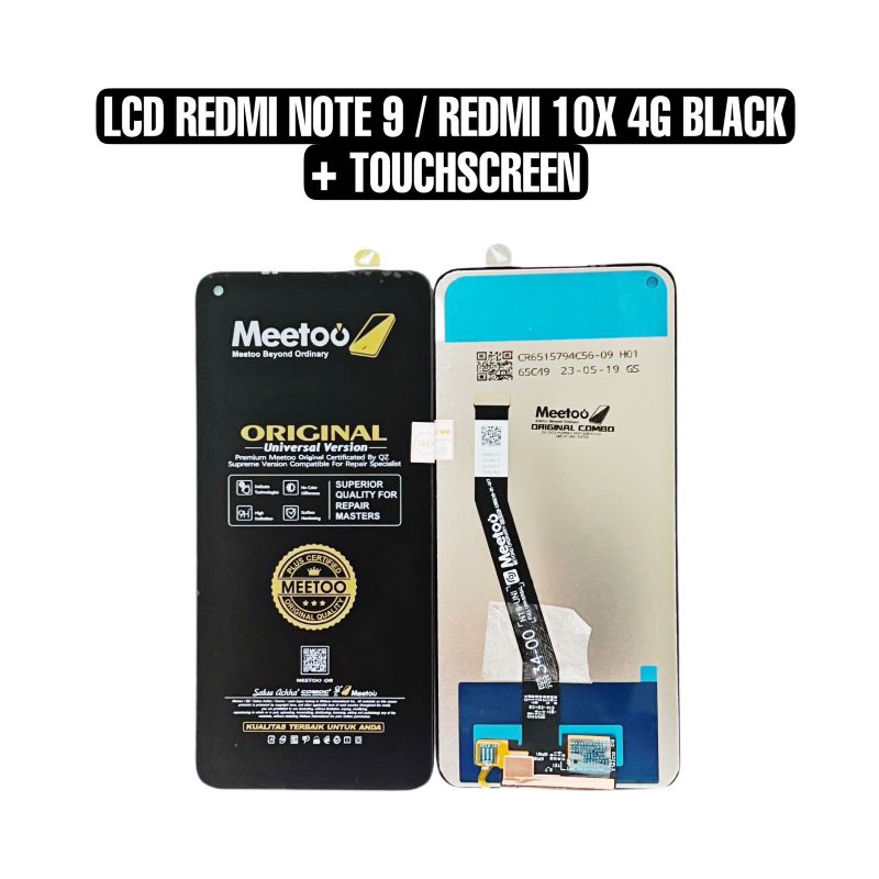 LCD REDMI NOTE 9 / REDMI 10X 4G + TOUCHSCREEN BLACK