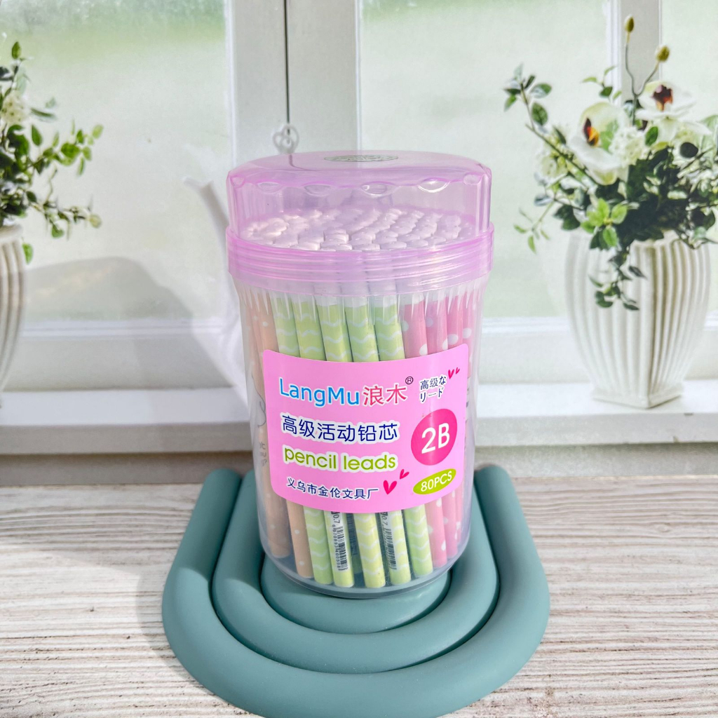 

isi pensil polkadot tabung kecil keperluan sekolah atk fancy alat tulis kantor isi pensil bisa COD termurah