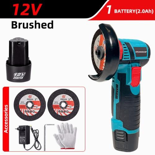 16.8V Mesin Gerinda Angle Grinder Mesin Gerinda Tangan Listrik Angle Grinder Penggiling Sudut Portable Multifungsi Untuk Potong / Poles Ubin Keramik / Kayu DIY