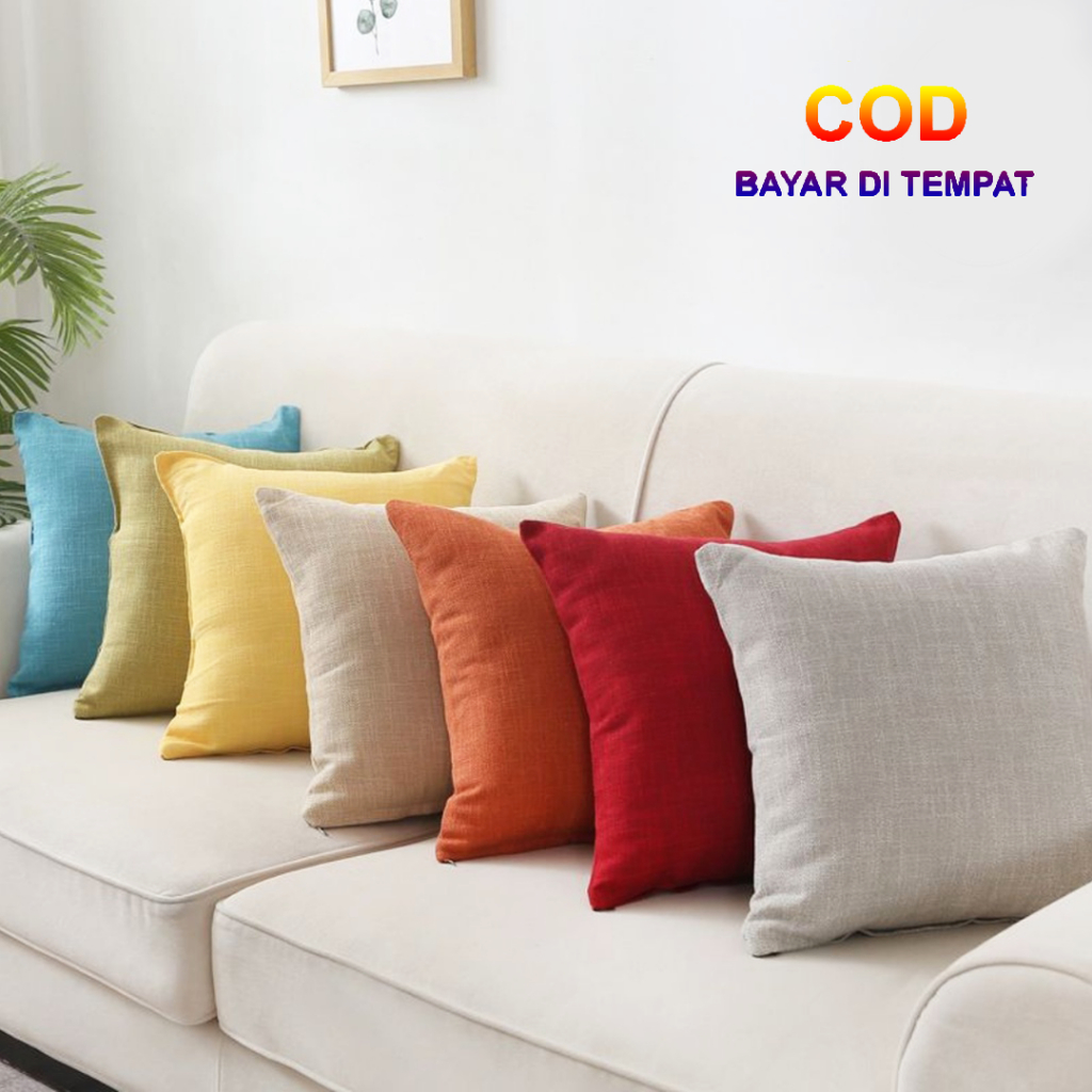 ✅COD Bantal Sofa Kursi Mobil 50x50 Aneka Warna