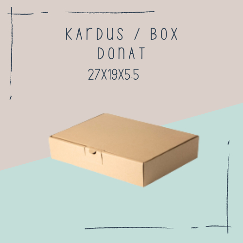 

MSP - BOX DONAT POLOS CRAFT 27X19X5.5 ISI 10 PCS