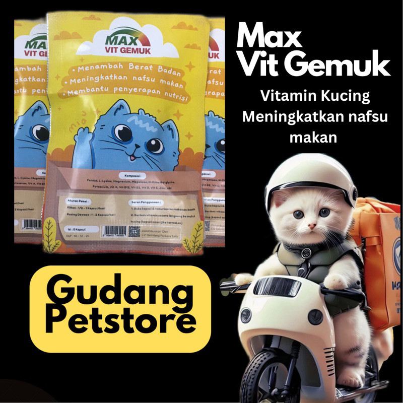 RK Vitamin Nafsu Makan Kucing MAX VITAMIN GEMUK
