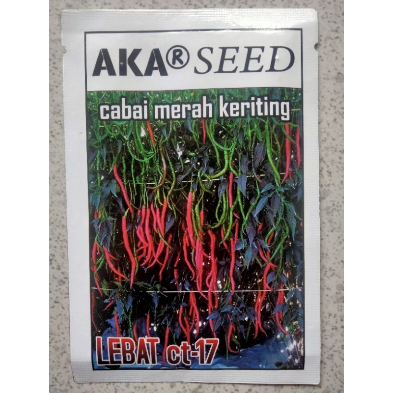 Benih Cabe Merah Keriting LEBAT CT-17 10 Gram - Bibit Cabe Lebat ct17 - cabai cmk lebat ct 17 akar m