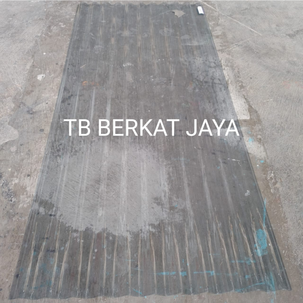 ATAP FIBER GELOMBANG PLASTIK CLEAR BENING ECOLITE / TSUYUROOF 0,8MM 180 CM X 80 CM
