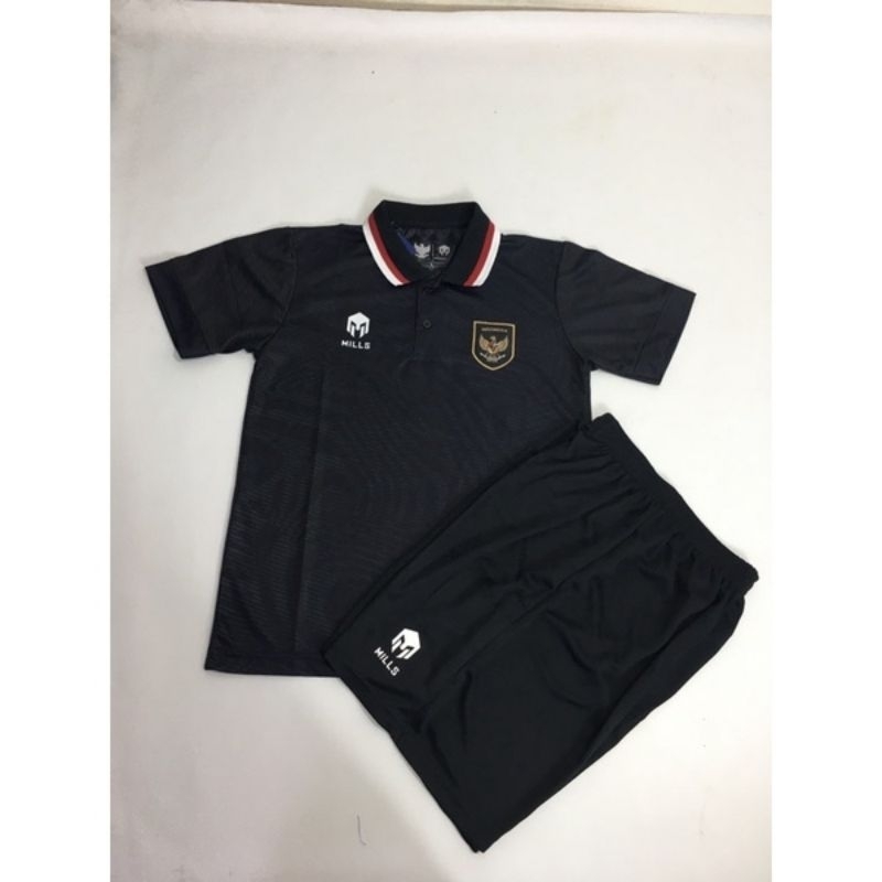 Jersey kids timnas indonesia 3rd hitam mills