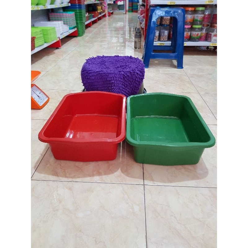 Baskom segi serbaguna/Baskom plastik Giokstar
