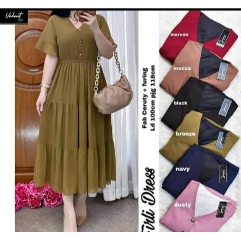 FURLY DRESS CRINKLE AIRFLOW TERBARU