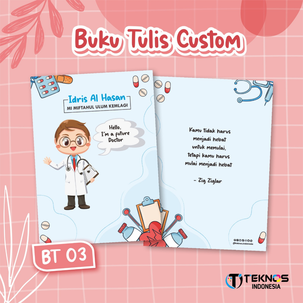 BUKU TULIS ANAK - BUKU TULIS MEWAH FULL CUSTOM