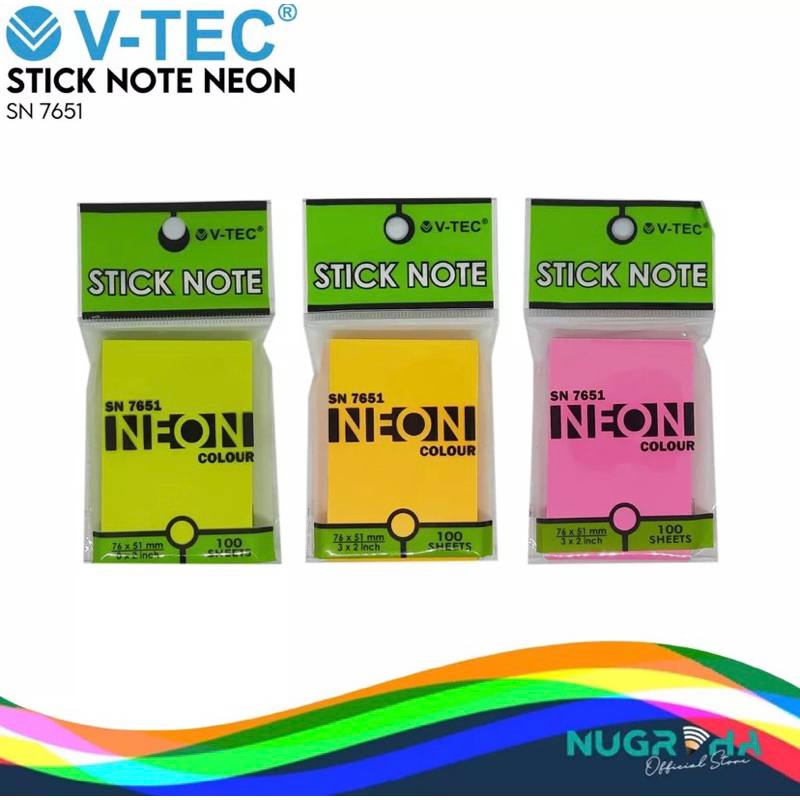 

stick note vtec sn 76*51