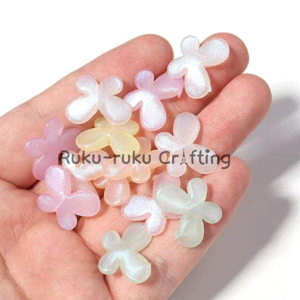 20 pcs Manik Jelly Glowing Manik Kupu-kupu