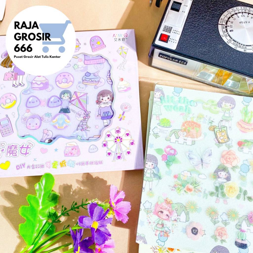 KERTAS ORIGAMI BERMOTIF ZC-AM52 KERTAS LIPAT 1 BOX TERMURAH ALAT TULIS KANTOR COD BAGUS LUCU IMUT KADO UNIK