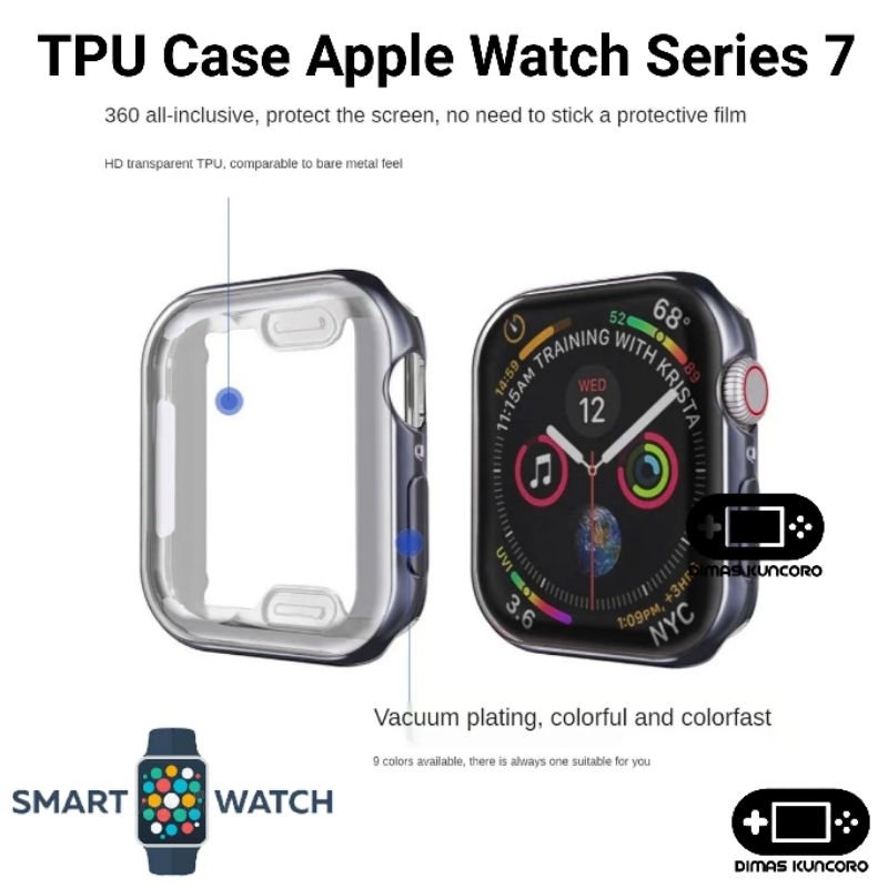 TPU Case Apple Watch Series 7 Silicone Silikon 41mm 45mm Soft Cover Protector