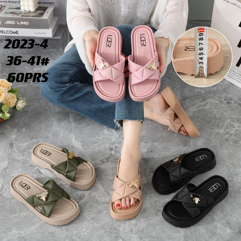 Sandal Wanita PRD Gold Korean Import Winola Colection WNL 2023-4