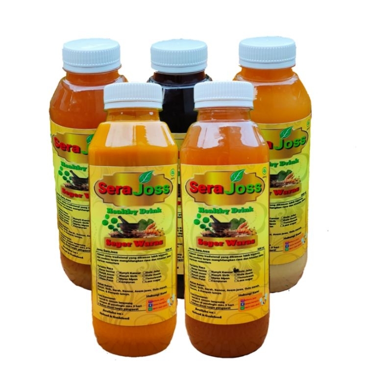 

Paket Hemat 5 Botol Jamu SERAJOSS 500ml