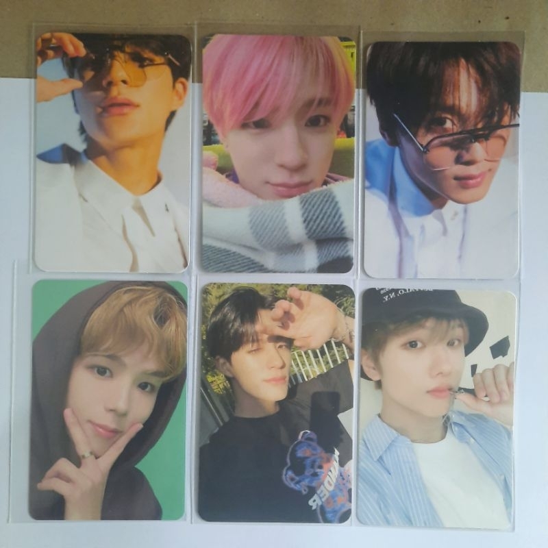 pc photocard official nct jeno silau selimut beatbox jisung bucket hat heachan bfe kacamata best fri