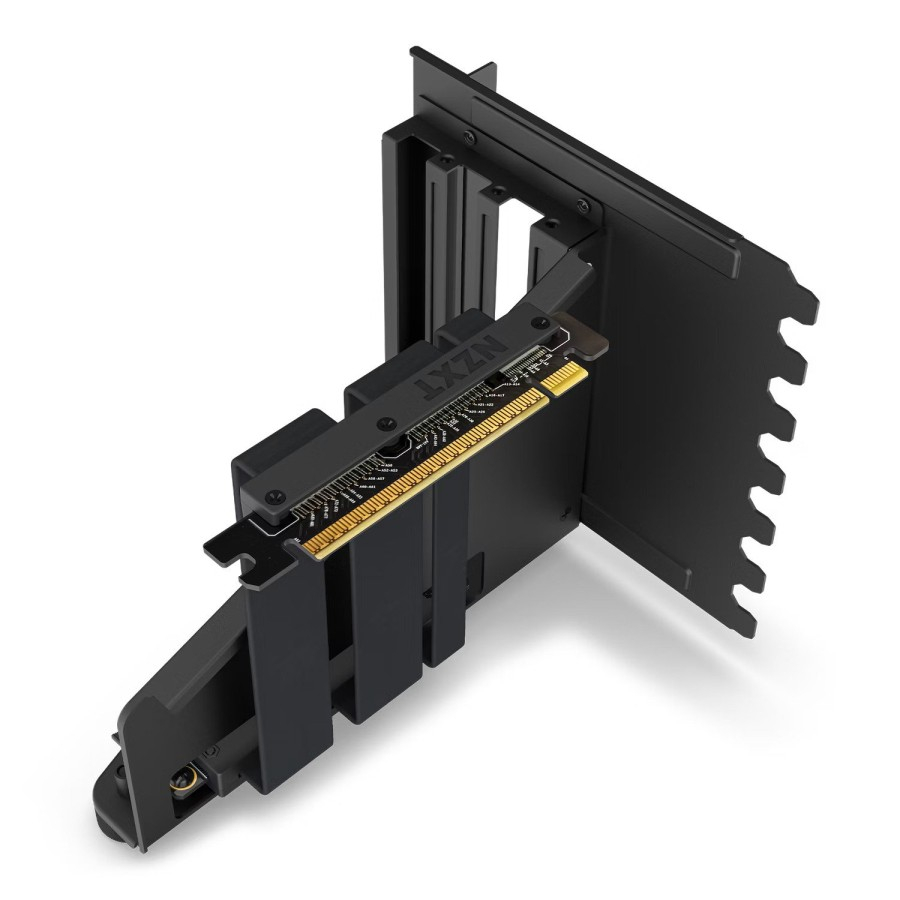 NZXT Vertical GPU Mounting Kit - GPU Holder &amp; PCIe 4.0 Riser - Black